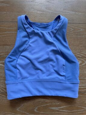 Lululemon Light Blue Sports Bra with Mesh Back